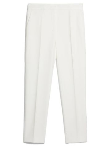 Pantalone in jersey di viscosa bianca