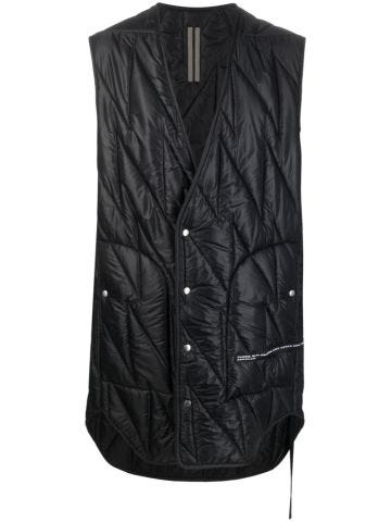 Quilted mid-length gilet