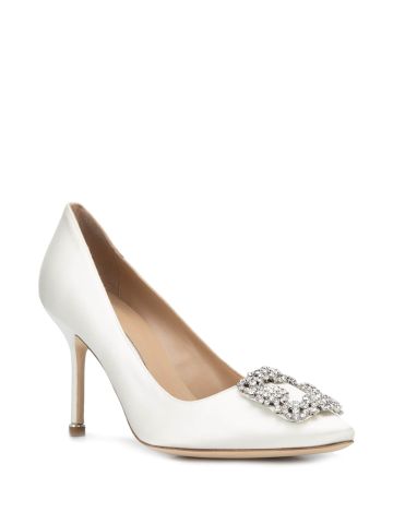 White Hangisi Pumps