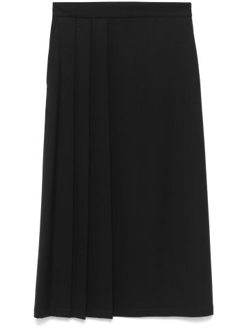 Pleated midi skirt