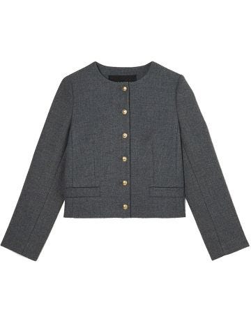 Vesna grey compact canvas jacket