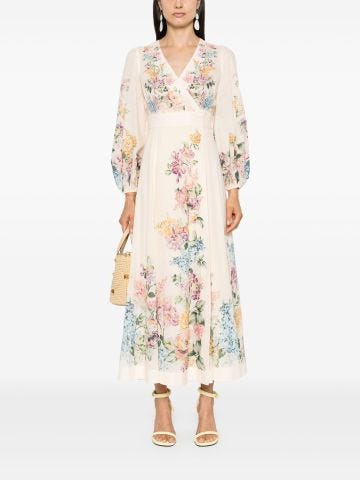 Halliday floral maxi wrap dress