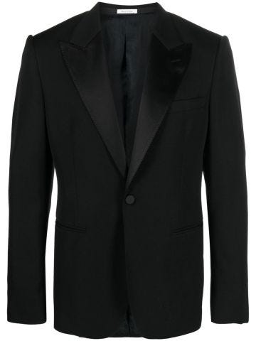 Black blazer with contrasting lapels