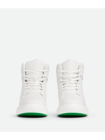 White Pillow high trainers