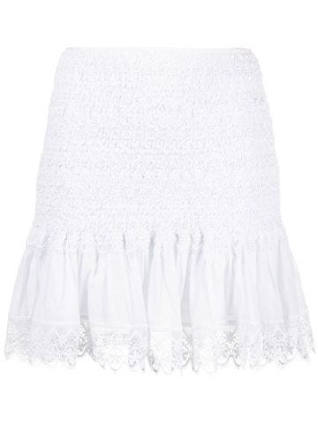White Fleur miniskirt