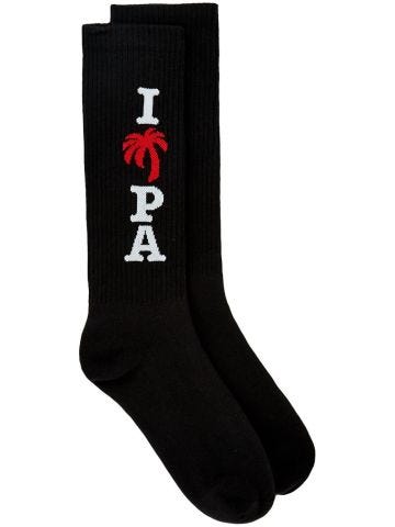 I Love PA black socks
