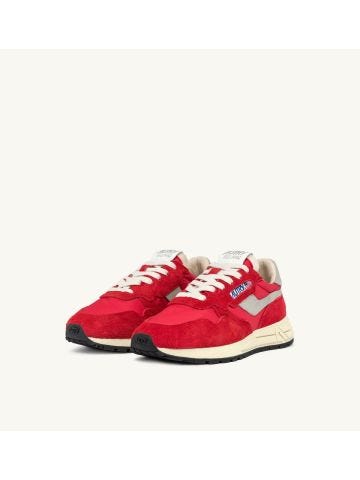 Reelwind low sneakers in nylon and red suede