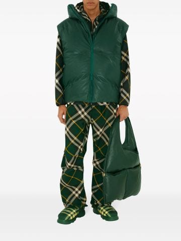 Green plaid pattern jacket
