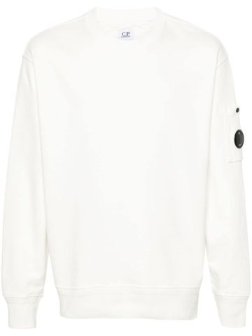 Lens-detail cotton sweatshirt