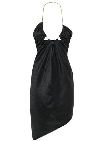 Black jacquard dress