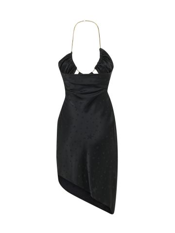 Black jacquard dress