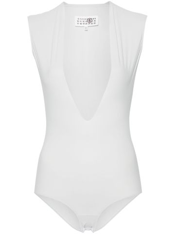 White stretch bodysuit