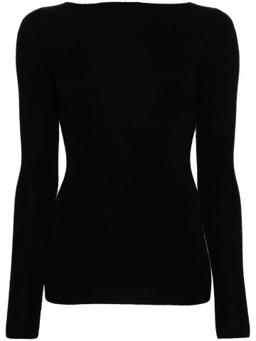 Maglione nero con dettaglio cut-out