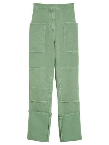 Slim trousers in cotton drill