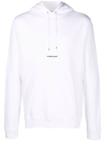 Sweatshirt with white logo print