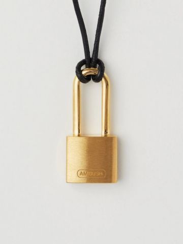 Gold mini Padlock Necklace