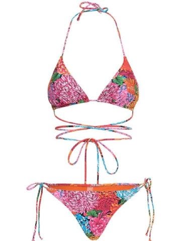 Miami printed bikini set